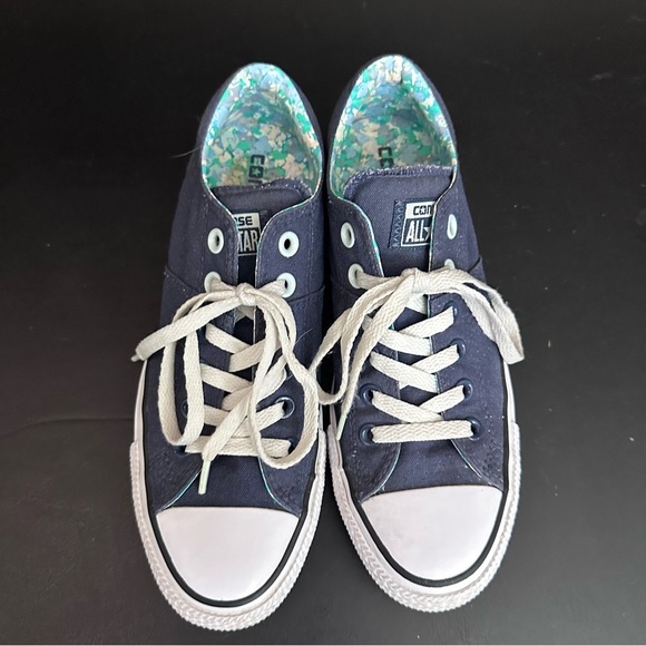 Converse Chuck Taylor All Star Women's 8 Blue Low Top Sneakers Quilted Inside - Picture 5 of 9